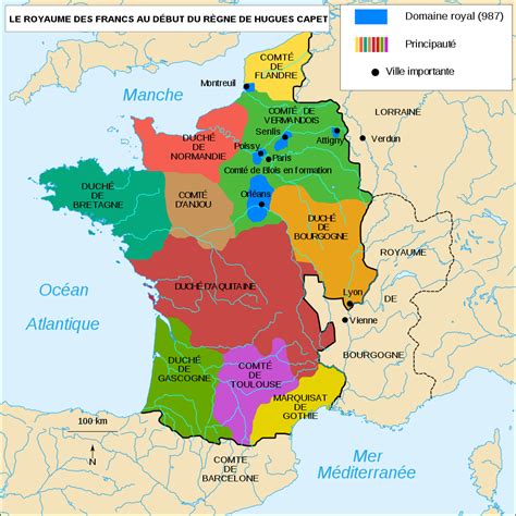 Carte du royaume d'Hortensia et de ses duchés