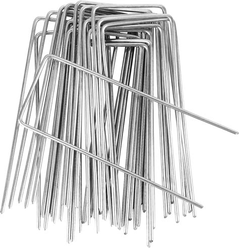 Agrafes de fixation en acier torsadé pour toile de paillage