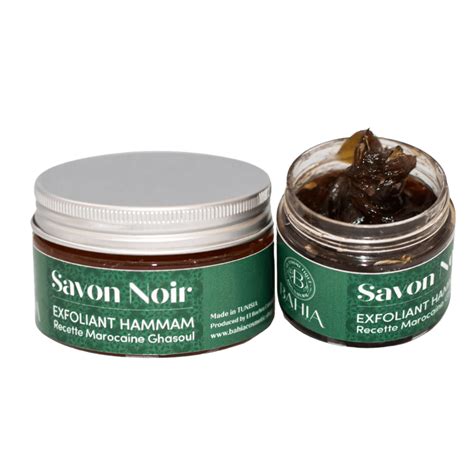 Flacon de savon noir et vaporisateur