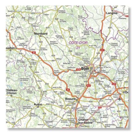 Carte routière de la région de Montsapey et Valmeinier