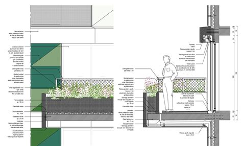 schéma de conception d'une jardinière avec deux bacs et un banc