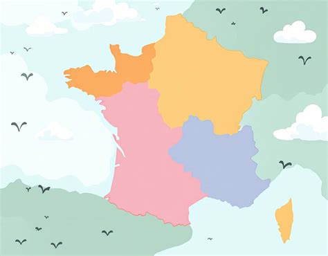 Carte simplifiée montrant des points de cueillette en France