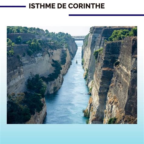 Plan du site archéologique de l'Isthme de Corinthe