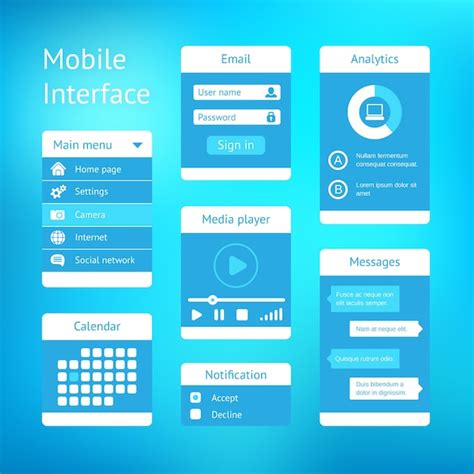 interface d'une application de réglage d'épandeur