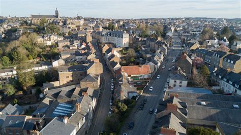 Vue aérienne de Fougères