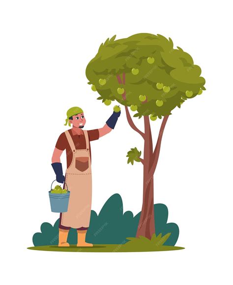 Ouvrier jardinier élaguant un arbre