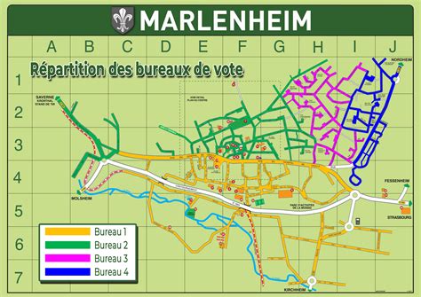 Plan schématique de Marlenheim avec une icône de jardin
