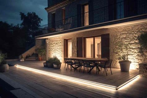 Bandeau LED créant une ambiance lumineuse