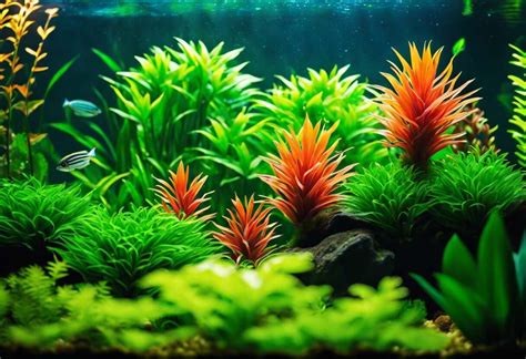 Aquarium avec végétation luxuriante