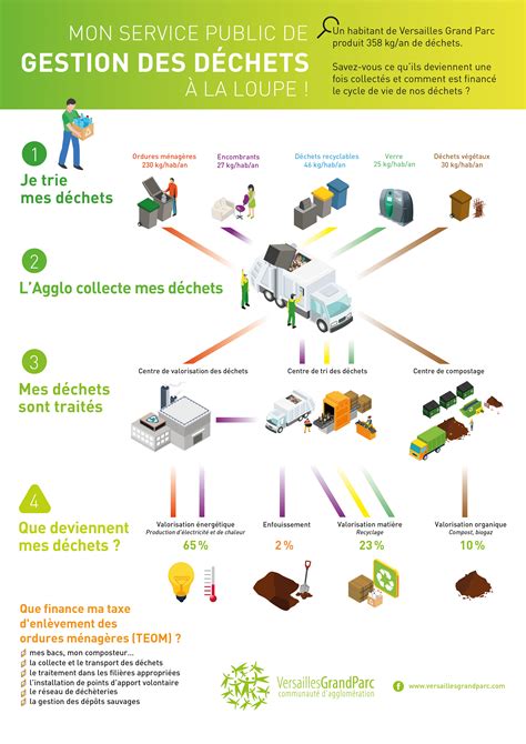 infographie sur la gestion des déchets verts et risques de maladies