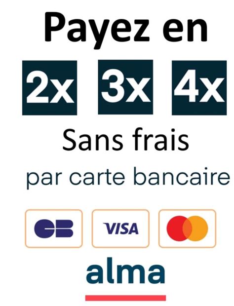 icônes de sécurité de paiement (CB, virement, 3X sans frais)