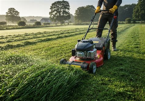 Tondeuse mulching et herbe haute
