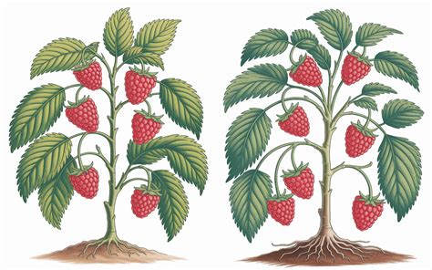 Comparaison visuelle entre fraises remontantes et non remontantes