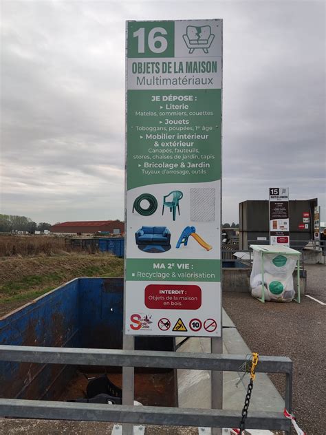 Panneau de déchetterie