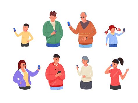 Illustration de personnes utilisant leurs smartphones pour interagir avec une marque