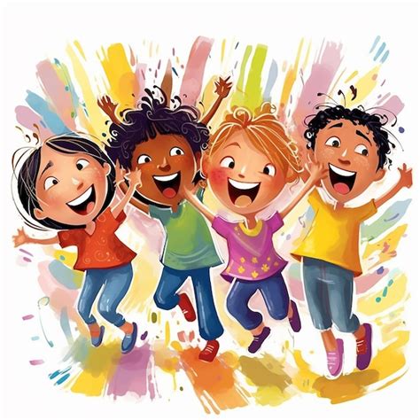 enfants heureux avec des paniers de cerises