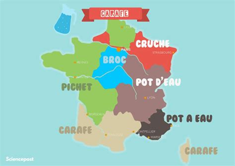 Carte des expressions régionales animalières