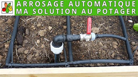 Schéma des différents systèmes d'arrosage automatique DIY pour potager