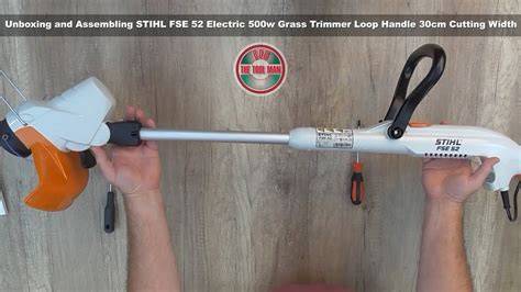 Diagramme des dimensions et du poids du Stihl FSE 52
