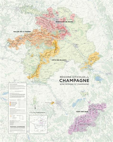 Carte des magasins viticoles en Champagne
