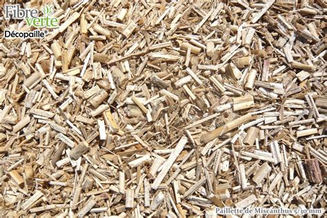Paillage de miscanthus