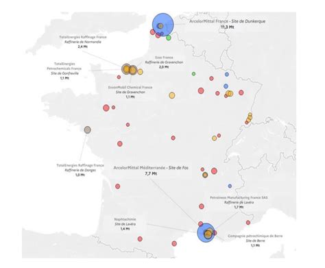 Carte illustrant les sites industriels et les zones de production de Maïsadour