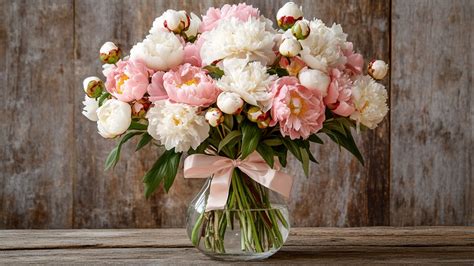Bouquet de pivoines pour la Fête des Mères