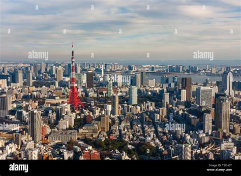 Vue panoramique de Tokyo avec des gratte-ciels