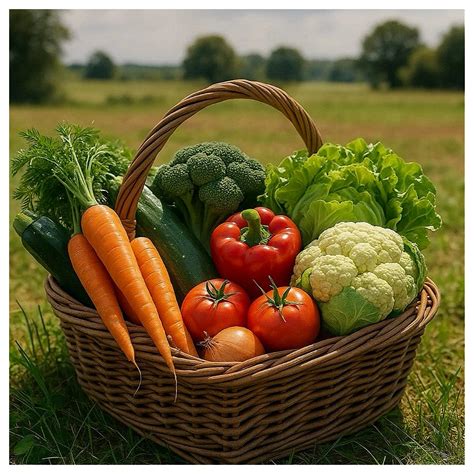 Photographie d'un panier de légumes biologiques de saison
