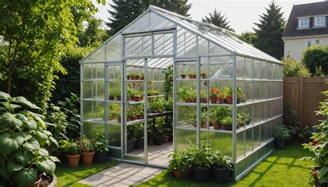 serre de jardin en hiver