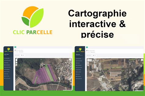 Interface d'un logiciel de cartographie de parcelles agricoles
