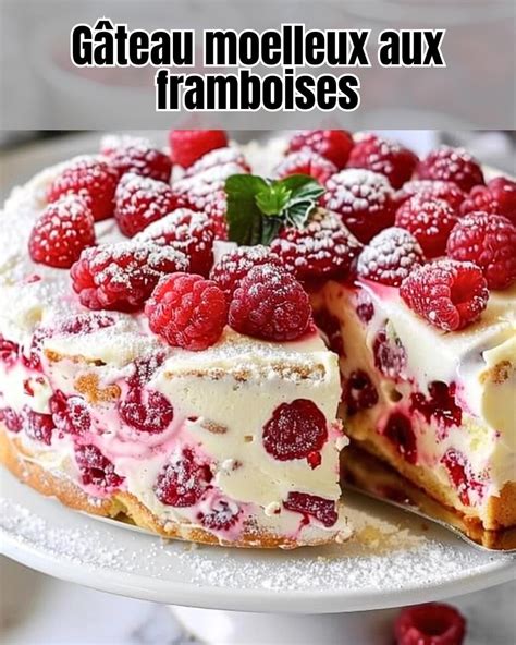 Décoration finale d'un framboisier avec des framboises fraîches