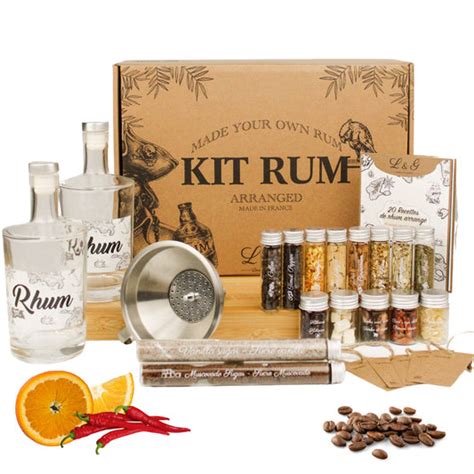 Kit de préparation pour rhum arrangé