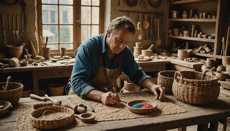 artisanat traditionnel utilisant le noisetier
