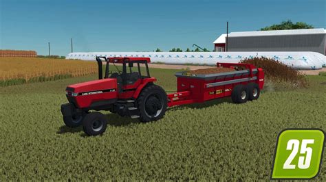Remorque à fumier en action dans Farming Simulator 15