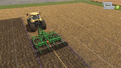 Cultivateur attelé à un tracteur dans Farming Simulator 15