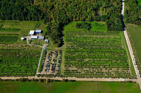 Vue aérienne du Verger des Challois