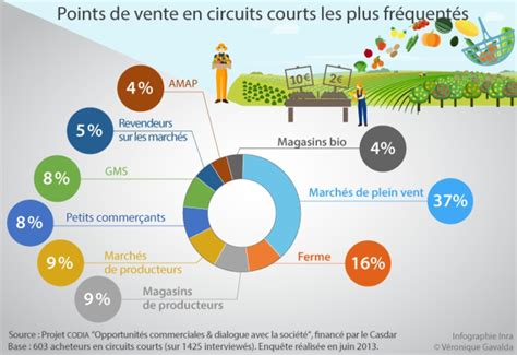 graphique illustrant la chaîne des circuits courts