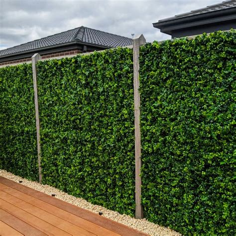Installation d'un brise-vue en lierre artificiel