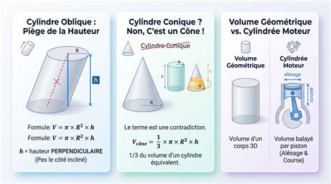 infographie expliquant le calcul du volume d'un pot