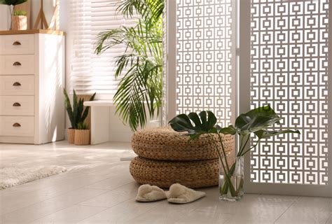 Exemples d'utilisation du claustra en intérieur