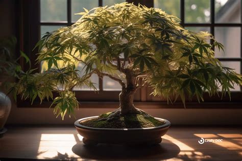 Jeune bonsaï de cannabis
