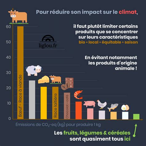 infographie montrant l'impact environnemental de l'achat de produits hors saison