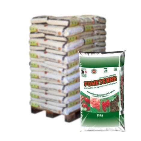 Sacs de fumier déshydraté en jardinerie