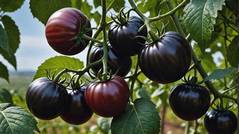 Plante de tomate avec des fruits bien formés et colorés, signe d'un apport adéquat en potassium.