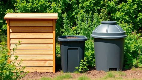 Bacs à compost de différentes tailles et types