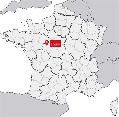 Localisation de La Ville-aux-Dames sur une carte près de Tours