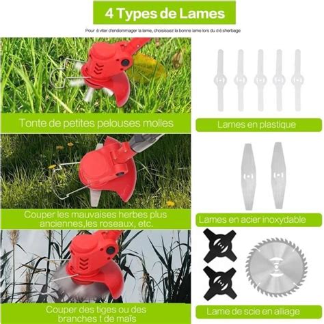 Types de lames de débroussailleuse
