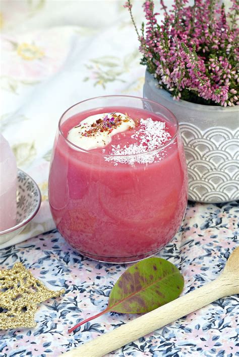 dessert à l'hibiscus