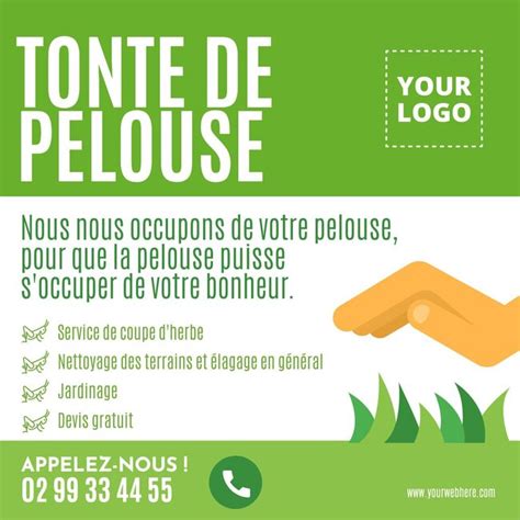 Panneau d'information sur la réglementation de la tonte de pelouse